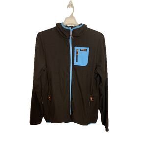 Ventures Endurance Jacket Mens Large Brown Hoodie Hot Chocolate Run Exercise